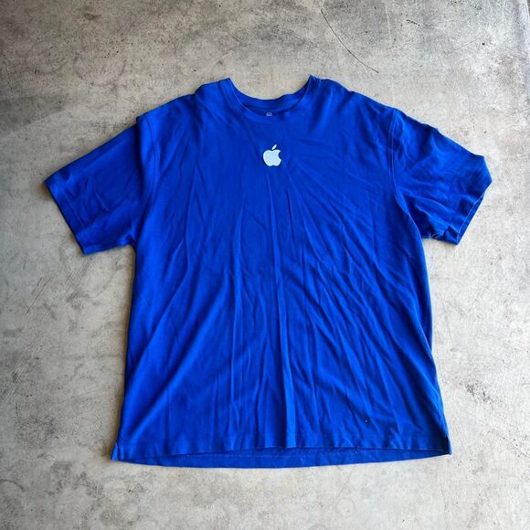 Apple Worker issued Tee blue long sleeve mens size 3xl - Picture 1 of 4